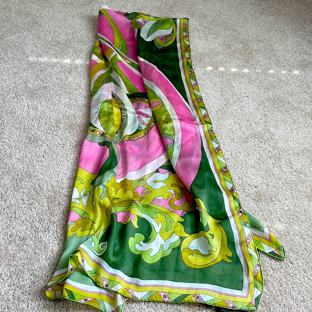 Emilio pucci silk scarf